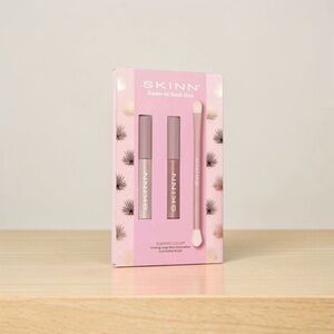 SKINN Dawn to Dusk Eyeshadow Duo with Brush PINK PRARL & TERRA ROSA